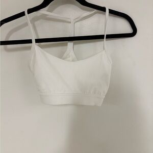 White Lululemon sports bra size 6